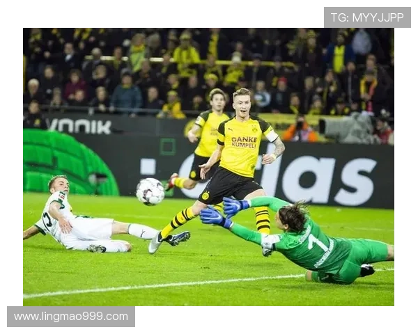 [德甲]布兰特边路传中 罗伊斯门前抢射破门.